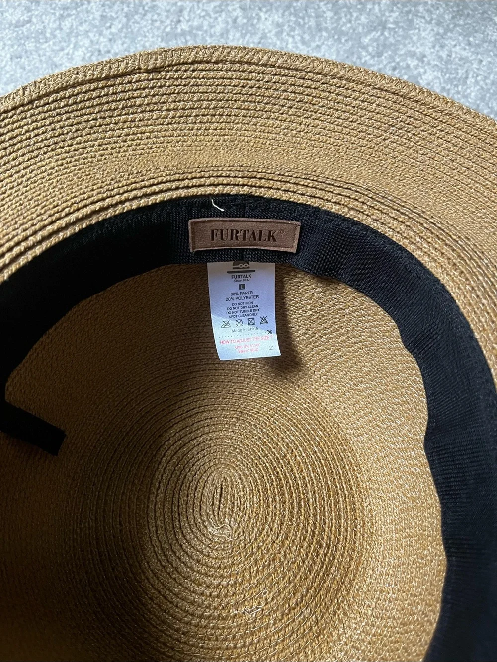 Straw Sun Hat with Chin Strap